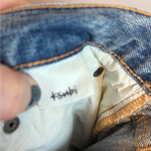 Ksubi Anti K Stage Dive Trashed Blue Distressed Jeans 33 cropped - Picture 9 of 11